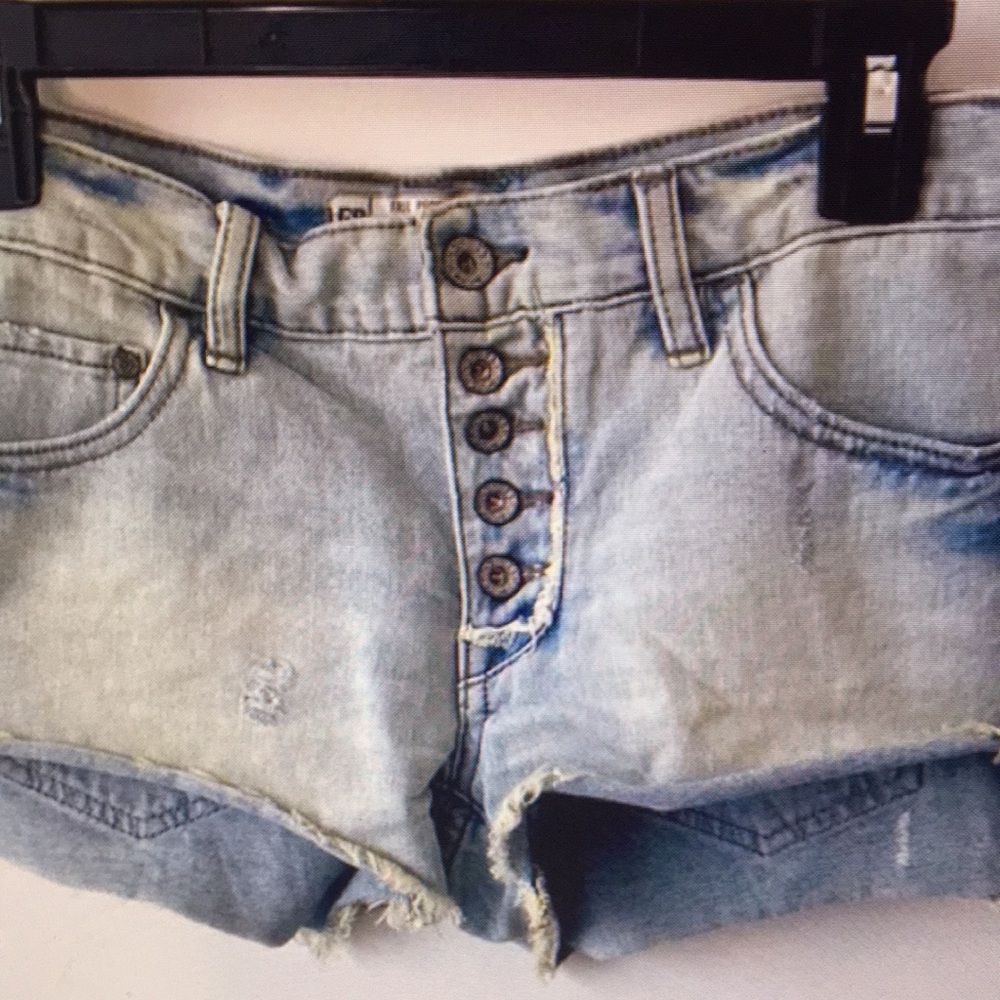 Light Blue Denim Shorts